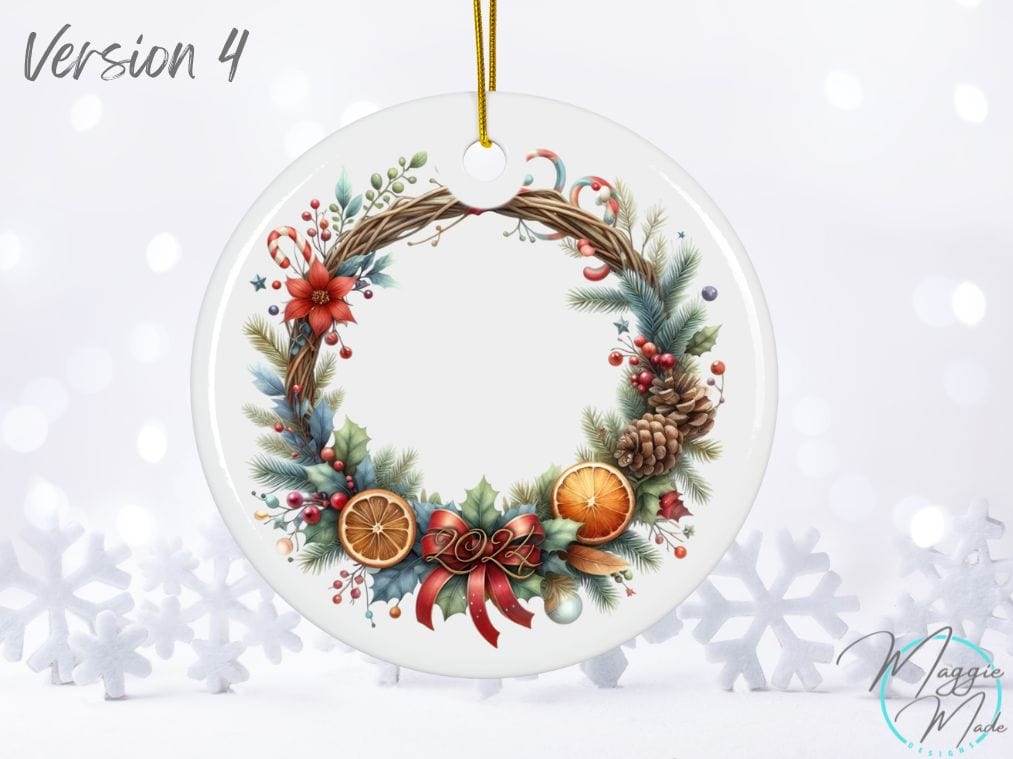 Home Decor Round / One size Ceramic Decoration Ornament, (1pc) V4
