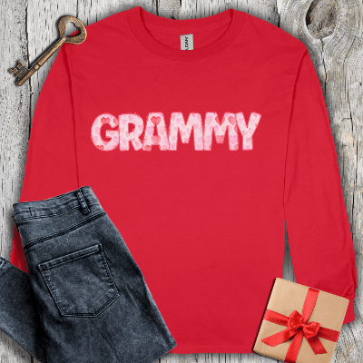 Long-sleeve Red / S Grammy Watercolor Long Sleeve Tee