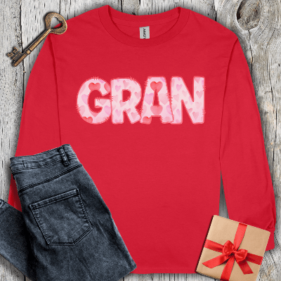 Long-sleeve Red / S Gran Watercolor Long Sleeve Tee