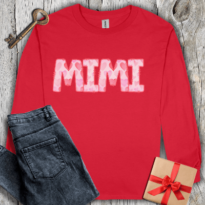 Long-sleeve Red / S Mimi Watercolor Long Sleeve Tee