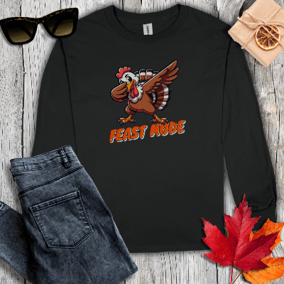 Long-sleeve S / Black Feast Mode Long Sleeve Tee