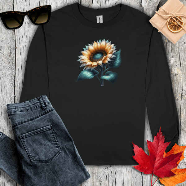 Long-sleeve S / Black Sunflower Long Sleeve Tee