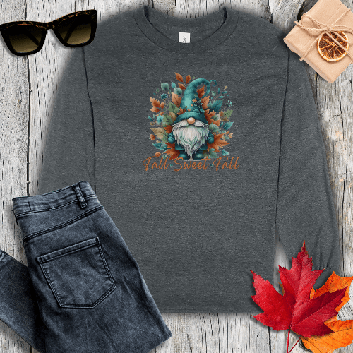 Long-sleeve S / Dark Heather Fall Sweet Fall Long Sleeve Tee