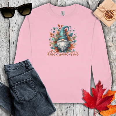 Long-sleeve S / Light Pink Fall Sweet Fall Long Sleeve Tee