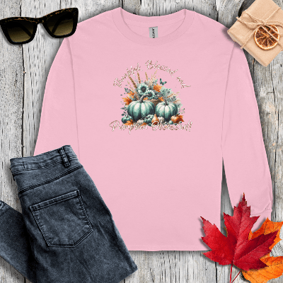 Long-sleeve S / Light Pink Pumpkin Obsessed Long Sleeve Tee
