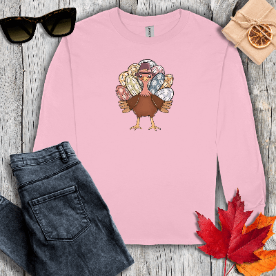 Long-sleeve S / Light Pink Turkey with Pastel Long Sleeve Tee