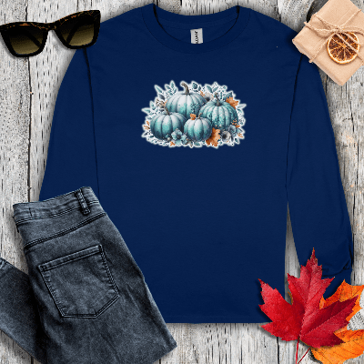 Long-sleeve S / Navy Four Pumpkins Long Sleeve Tee