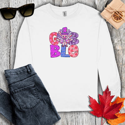 Long-sleeve S / White Gobble Long Sleeve Tee