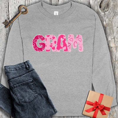 Long-sleeve Sport Grey / S Gram Hearts Long Sleeve Tee