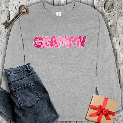 Long-sleeve Sport Grey / S Grammy Hearts Long Sleeve Tee