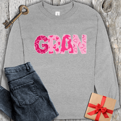 Long-sleeve Sport Grey / S Gran Hearts Long Sleeve Tee