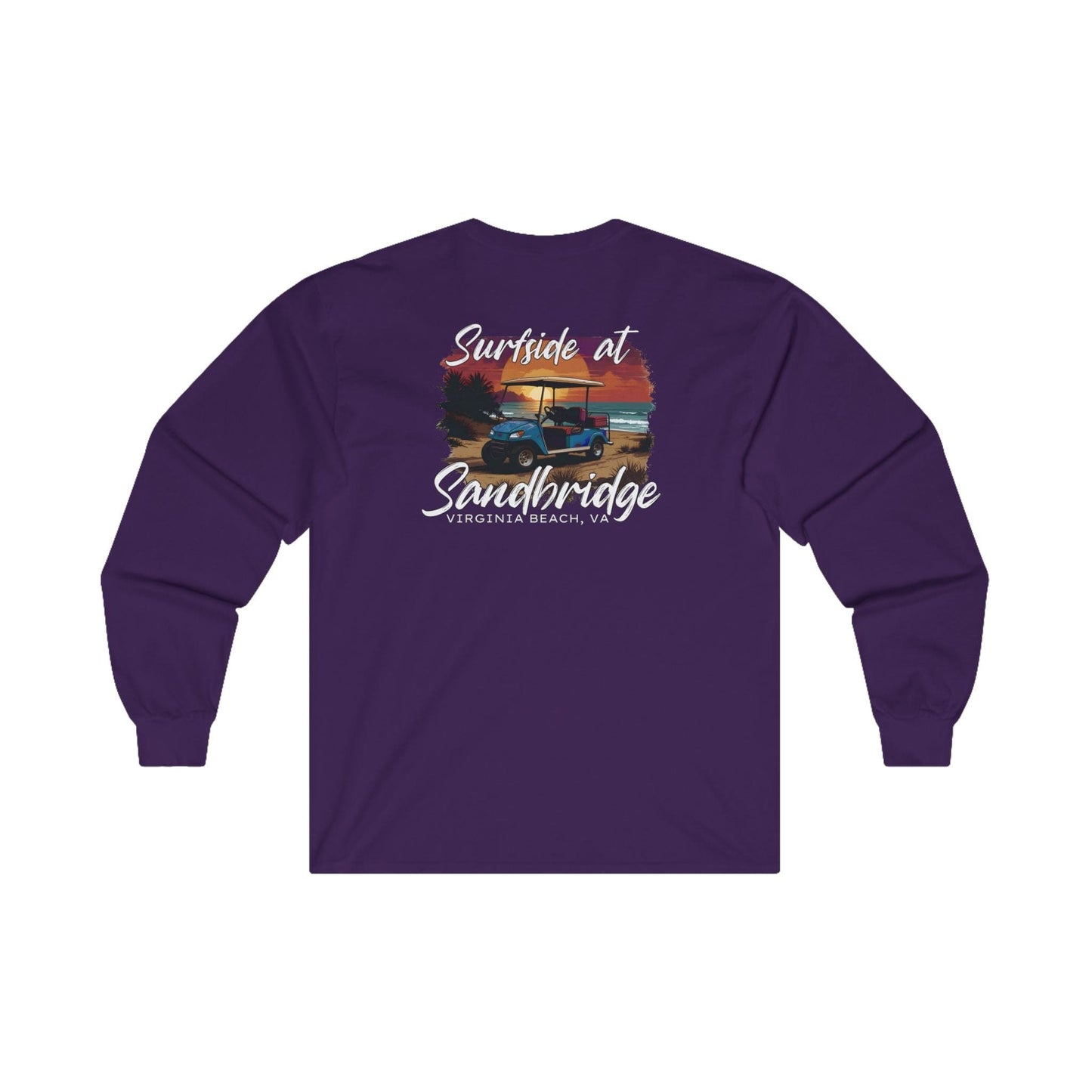 Long-sleeve Surfside at Sandbridge Virginia Golf Cart Long Sleeve Tee