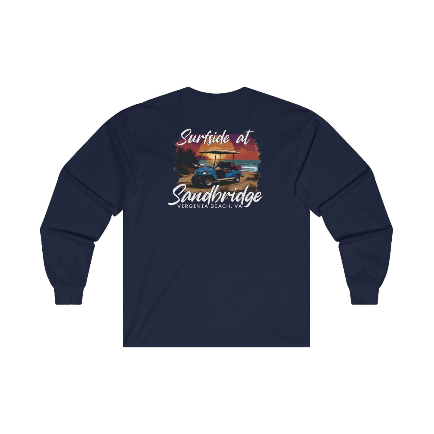 Long-sleeve Surfside at Sandbridge Virginia Golf Cart Long Sleeve Tee