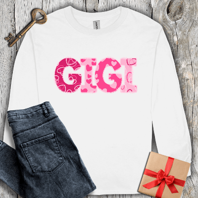 Long-sleeve White / S Gigi Hearts Long Sleeve Tee