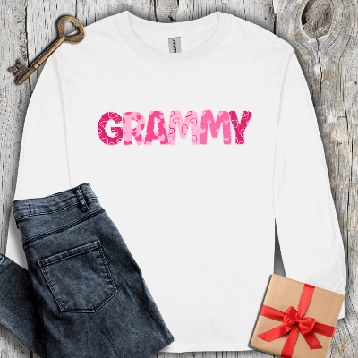 Long-sleeve White / S Grammy Hearts Long Sleeve Tee