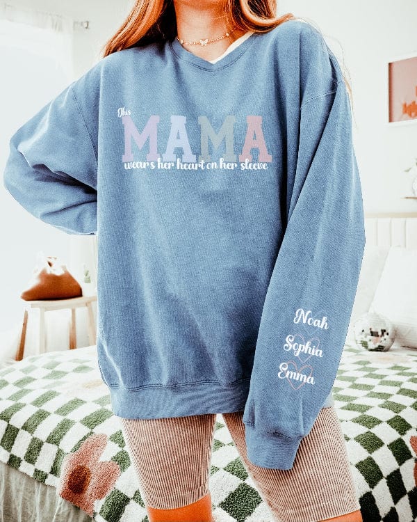 Sweatshirt Blue Jean / S Mama's Heart Comfort Colors® Sweatshirt