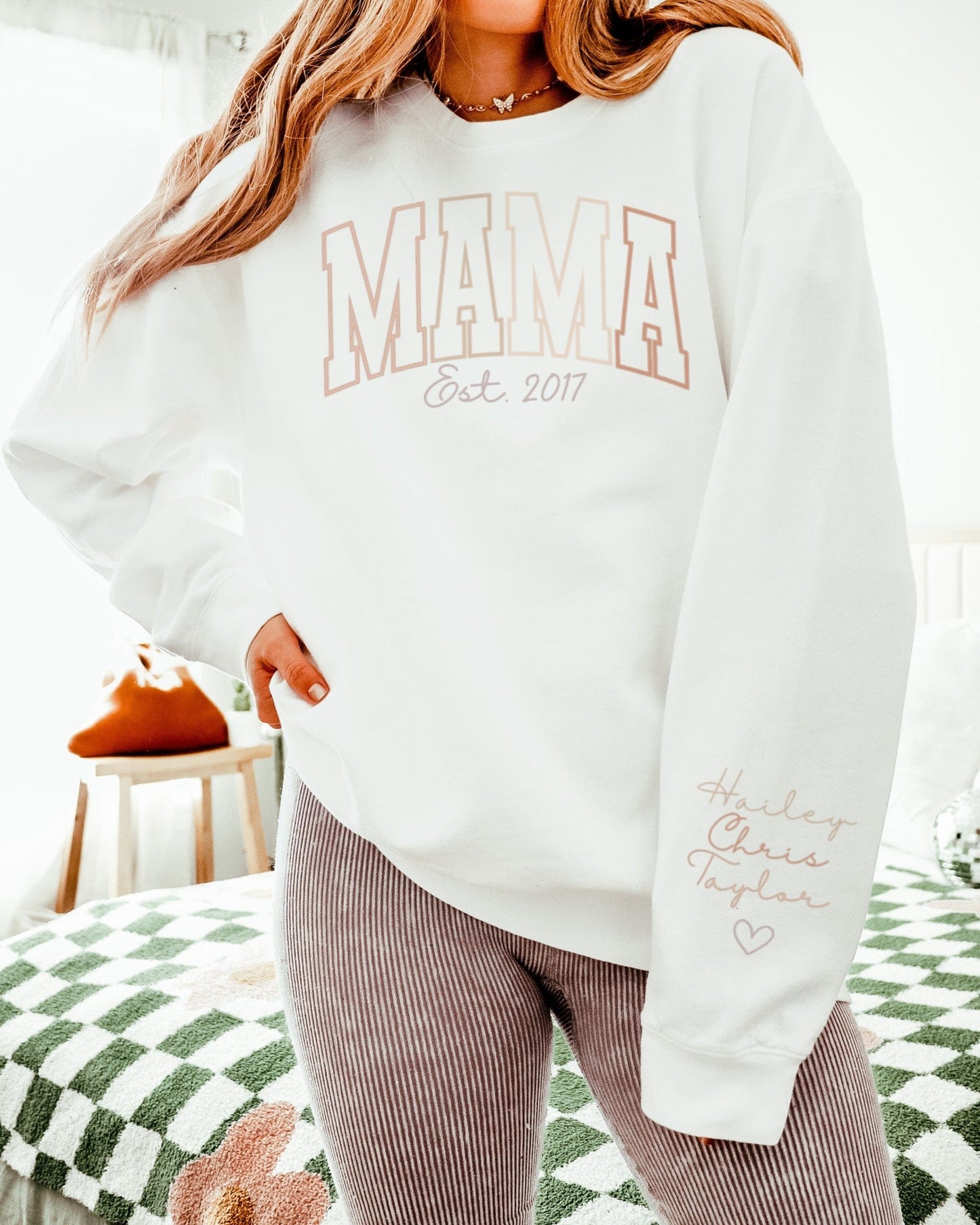 Sweatshirt White / S Mama's Est. Comfort Colors® Sweatshirt