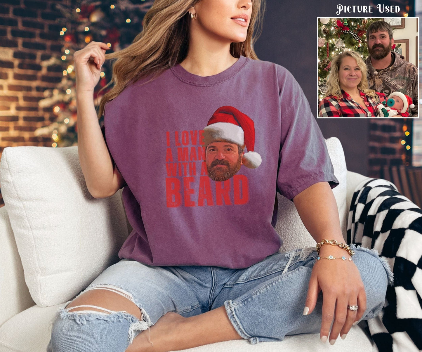 T-Shirt Berry / S Personalized Man With A Beard Comfort ColorsĀ® Tee