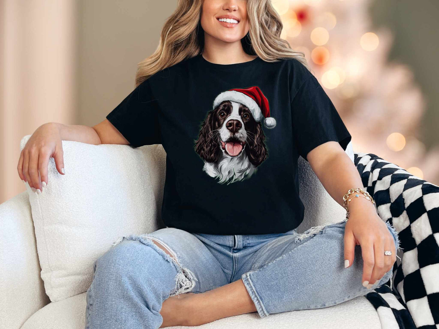 T-Shirt Black / S Brown Springer Spaniel Tee
