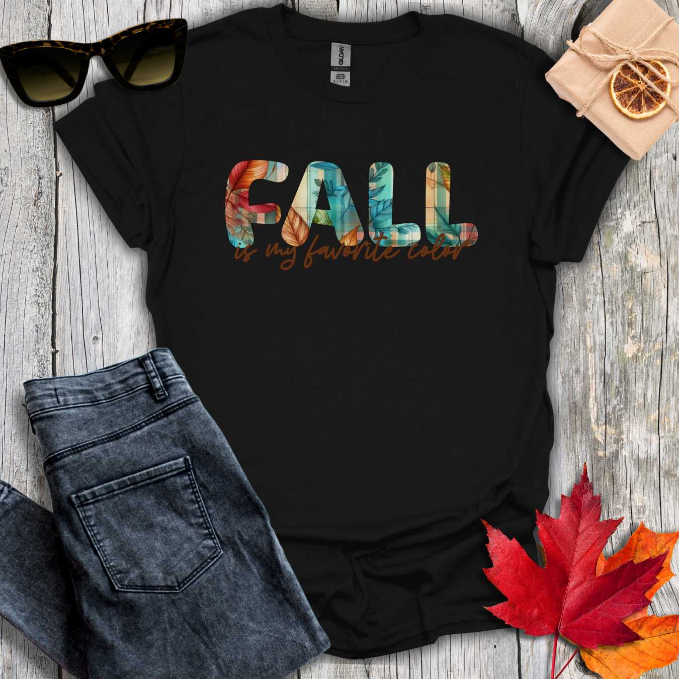 T-Shirt Black / S Fall is My Favorite Color Tee