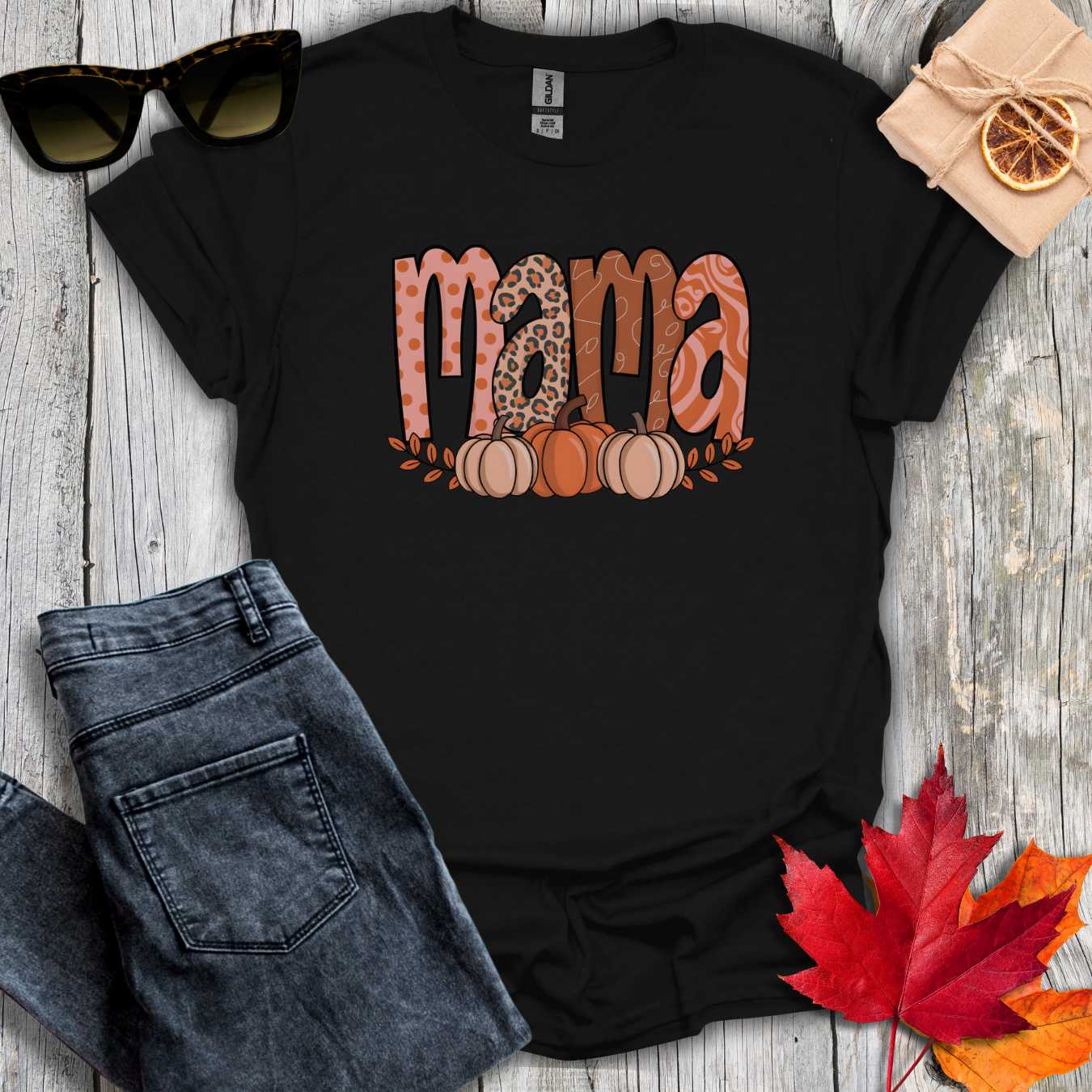 T-Shirt Black / S Fall Mama Tee