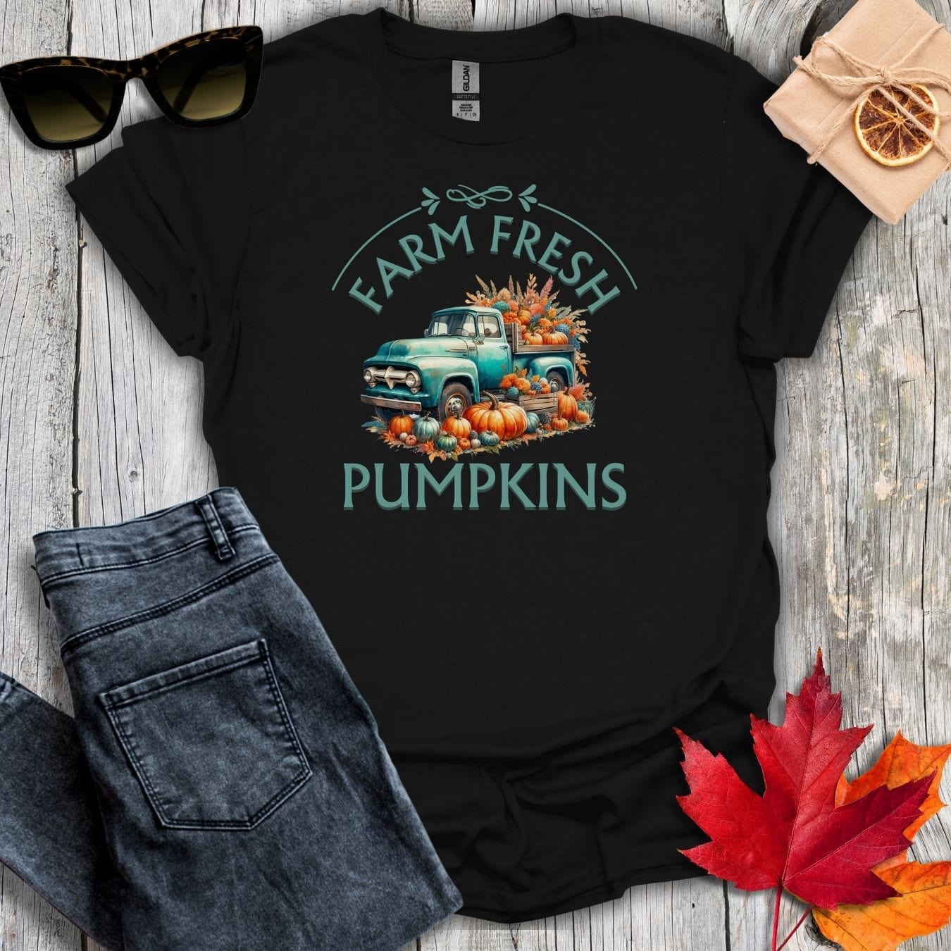 T-Shirt Black / S Farm Fresh Pumpkins Tee