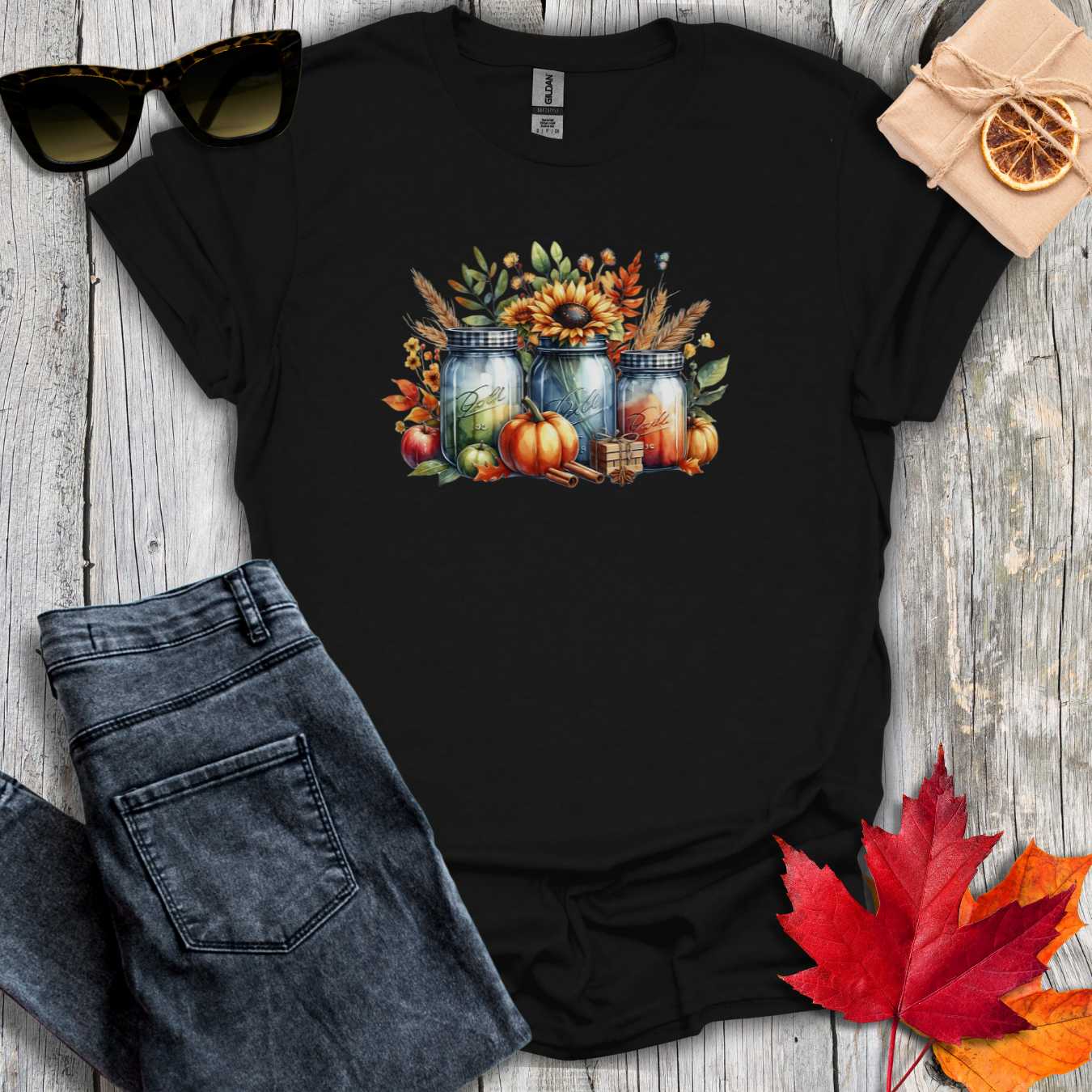 T-Shirt Black / S Mason Jars Tee