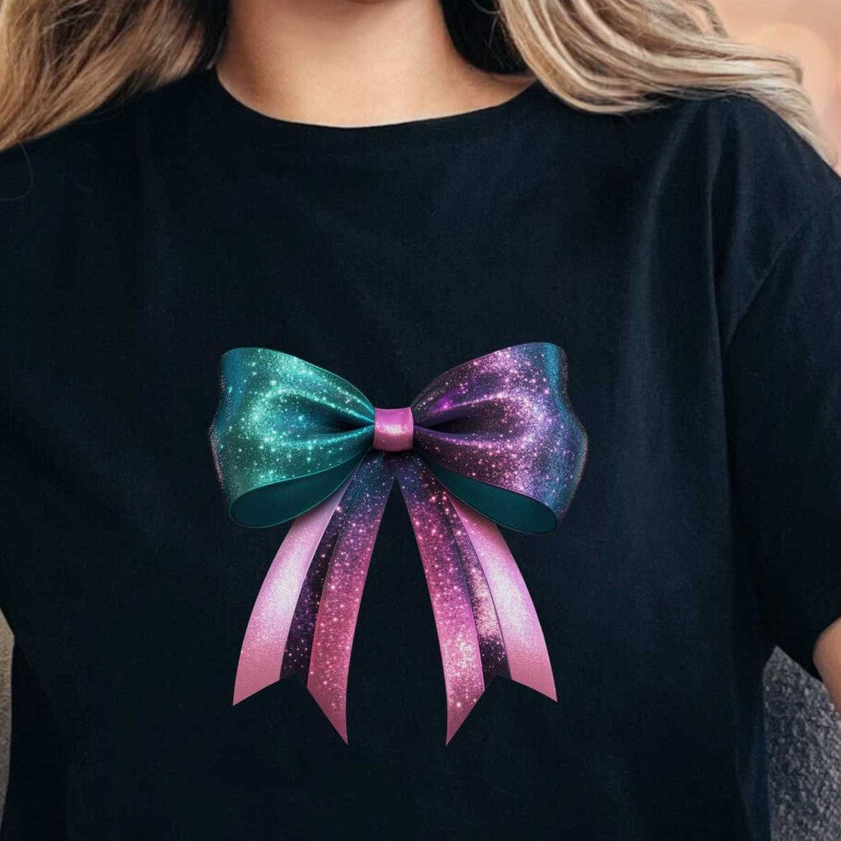 T-Shirt Black / S Shimmer BowTee
