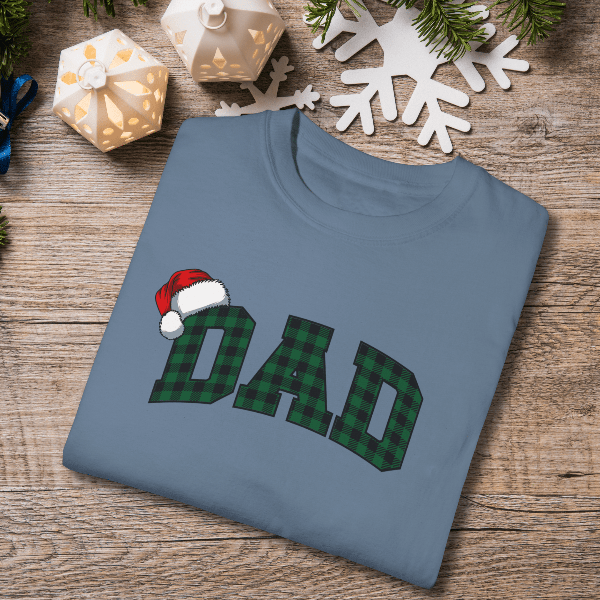 T-Shirt Blue Jean / S Plaid Dad and Mom Comfort Colors® Tees
