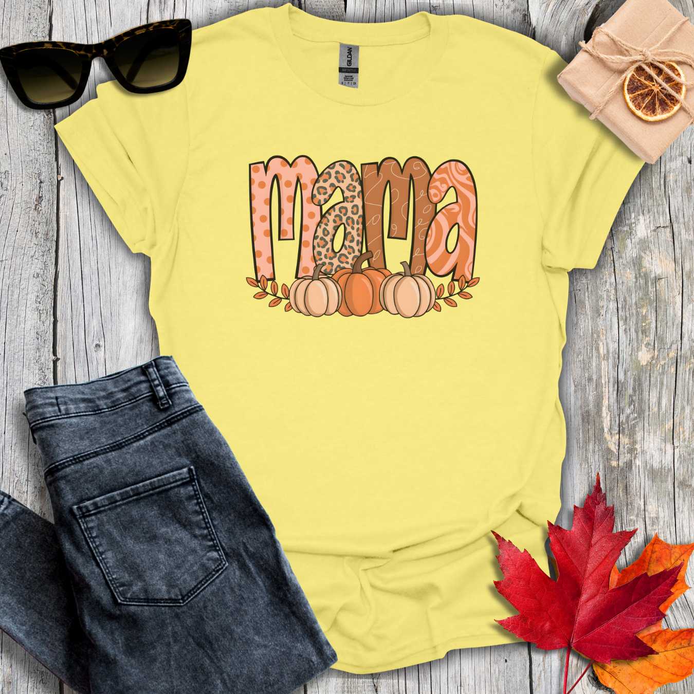 T-Shirt Cornsilk / S Fall Mama Tee