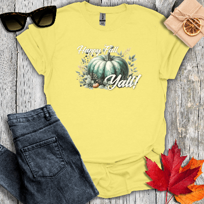 T-Shirt Cornsilk / S Happy Fall Yall Tee