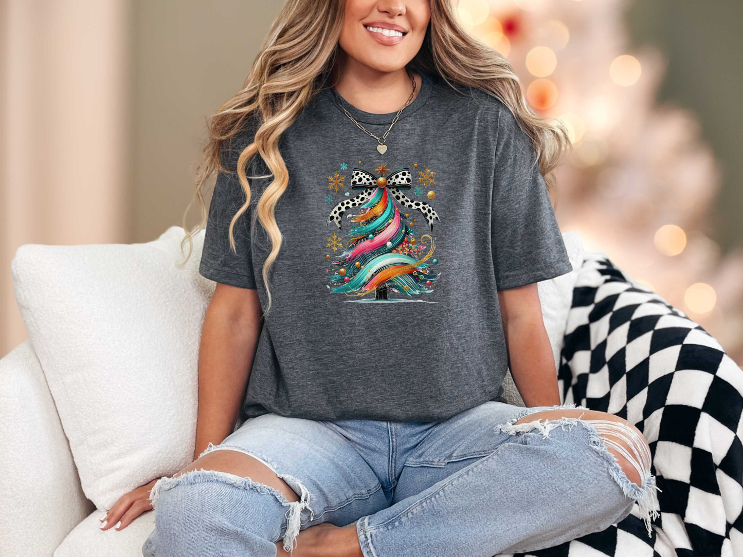 T-Shirt Dark Heather / S Brush Stroke Tree Tee