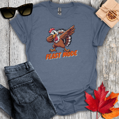 T-Shirt Heather Indigo / S Feast Mode Tee