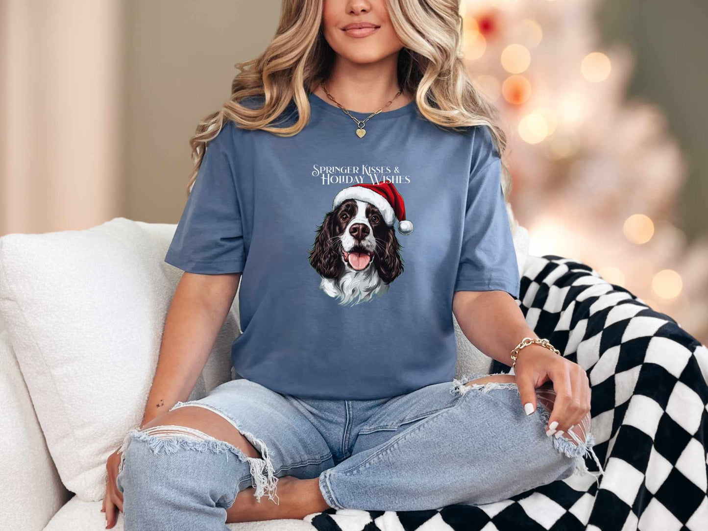 T-Shirt Heather Indigo / S Springer Kisses Tee