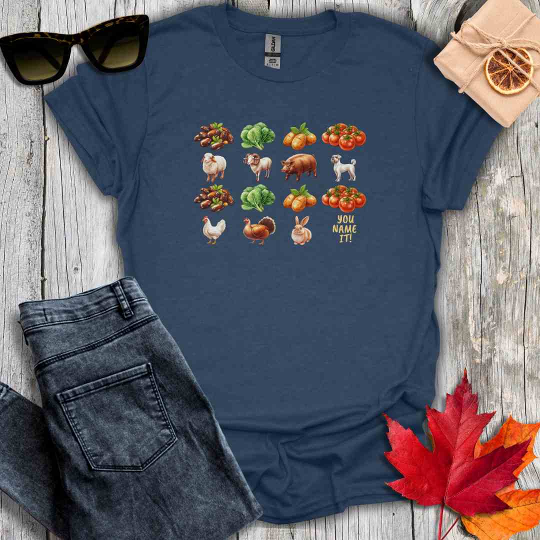 T-Shirt Heather Navy / S Beans, Greens Tee V2