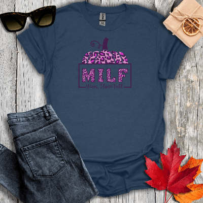 T-Shirt Heather Navy / S MILF Tee