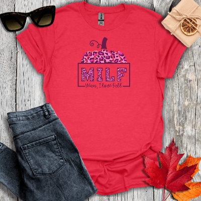 T-Shirt Heather Red / S MILF Tee
