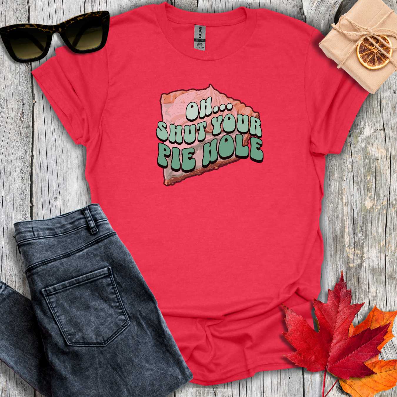 T-Shirt Heather Red / S Shut Your Pie Hole Tee