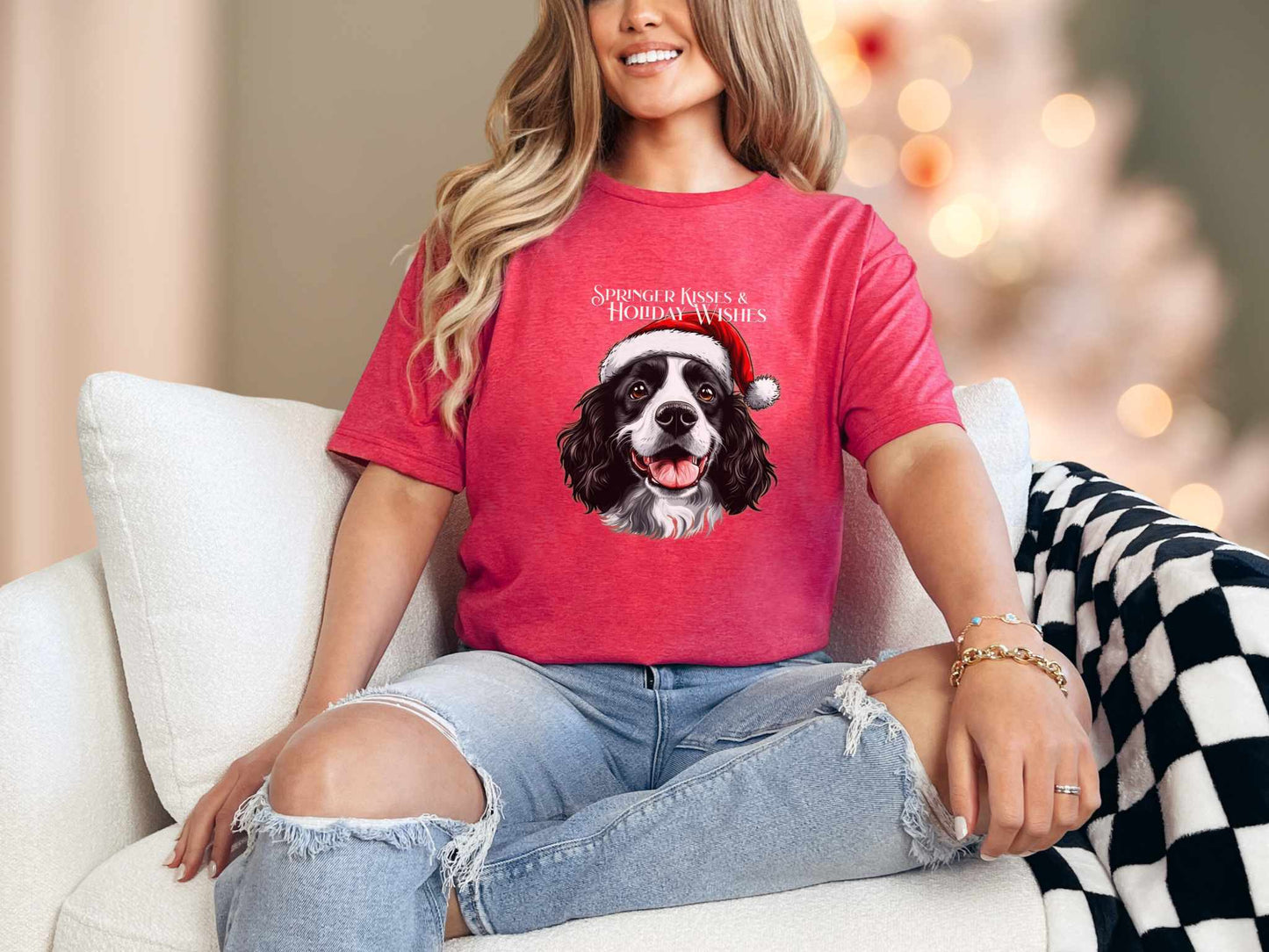 T-Shirt Heather Red / S Springer(Black) Kisses Tee