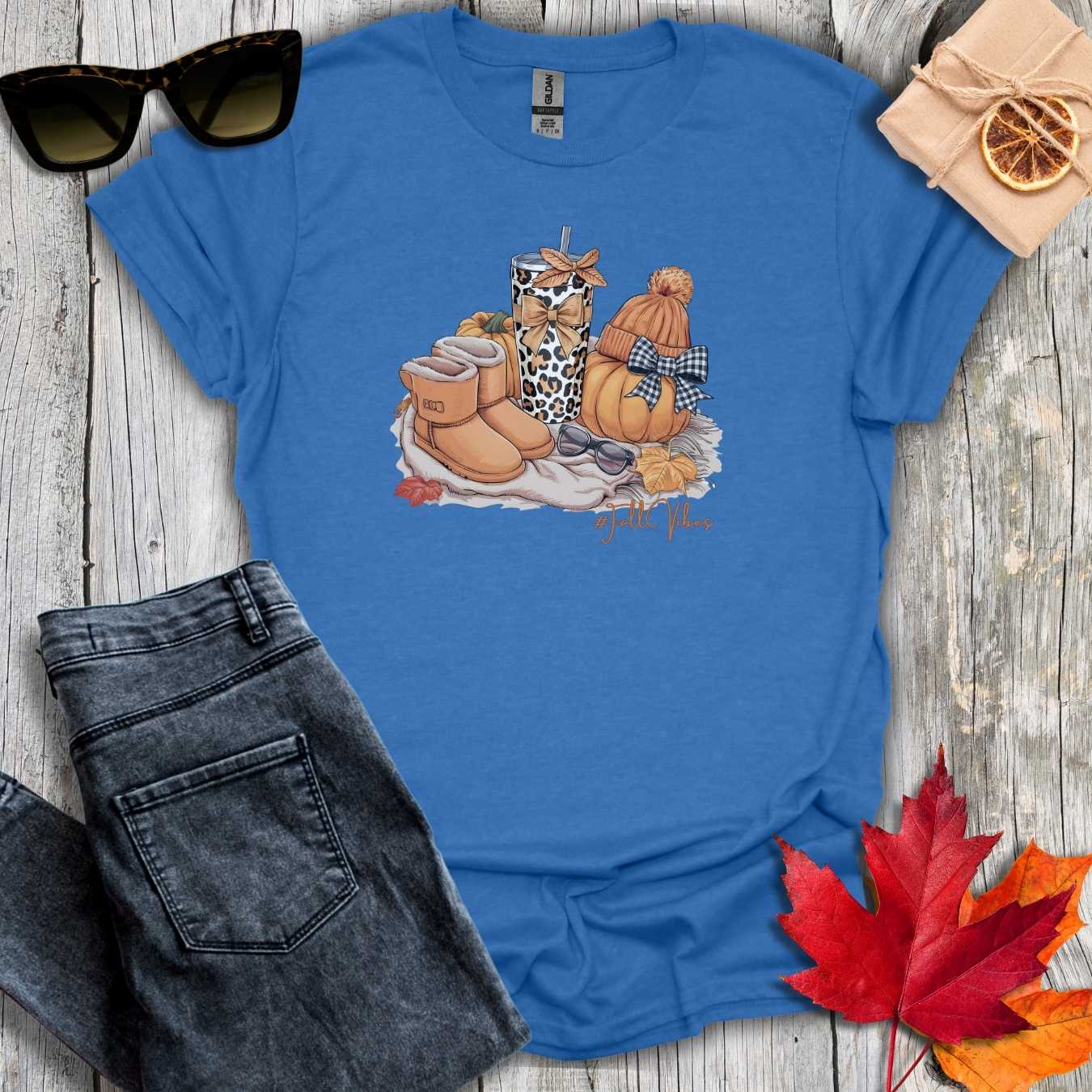 T-Shirt Heather Royal / S #FallVibes Tee