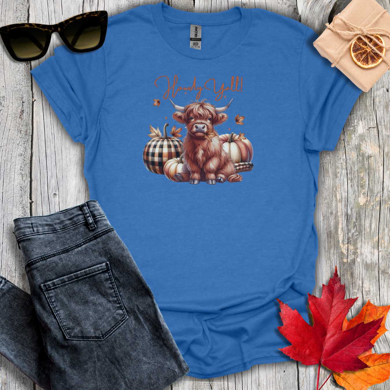 T-Shirt Heather Royal / S Howdy Yall Tee
