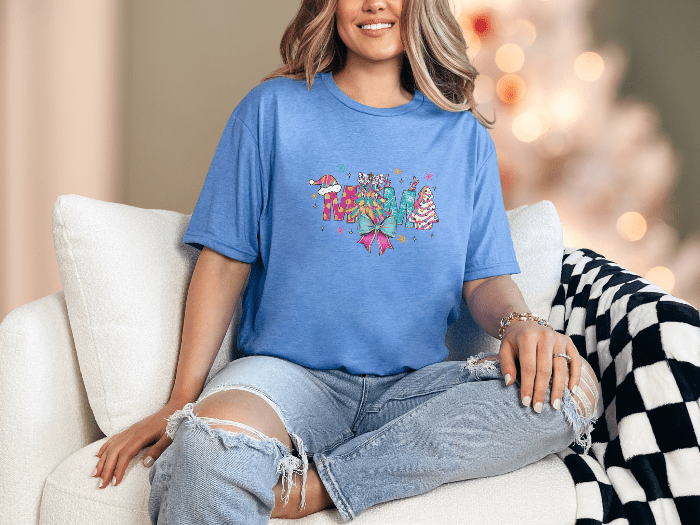 T-Shirt Heather Royal / S Mama Pastel Tee