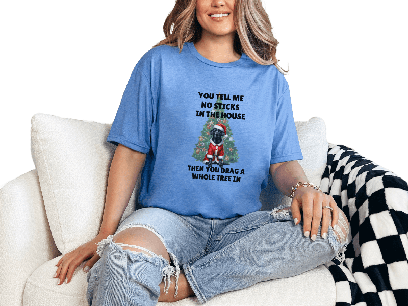T-Shirt Heather Royal / S No Sticks Dog Tee