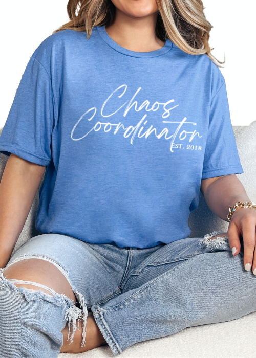 T-Shirt Heather Royal / S Personalized Chaos Coordinator Tee