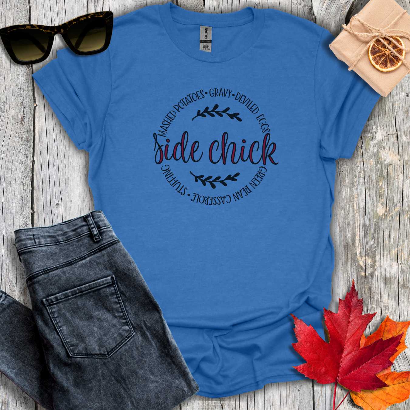 T-Shirt Heather Royal / S Side Chick Tee