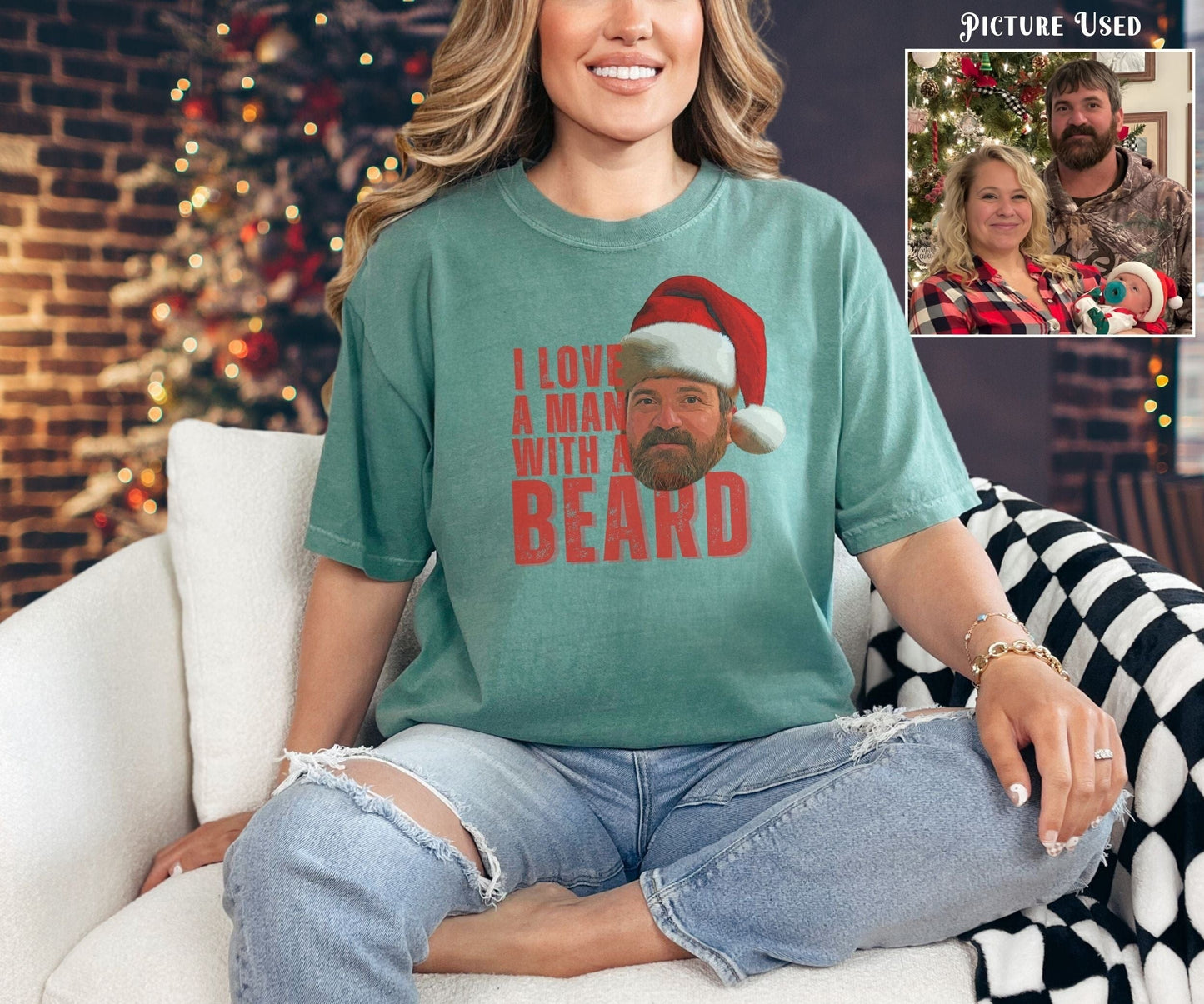 T-Shirt Light Green / S Personalized Man With A Beard Comfort ColorsĀ® Tee
