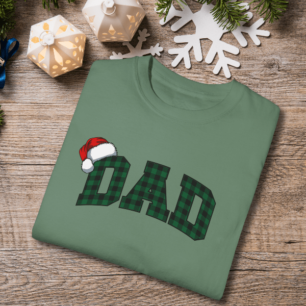 T-Shirt Light Green / S Plaid Dad and Mom Comfort Colors® Tees
