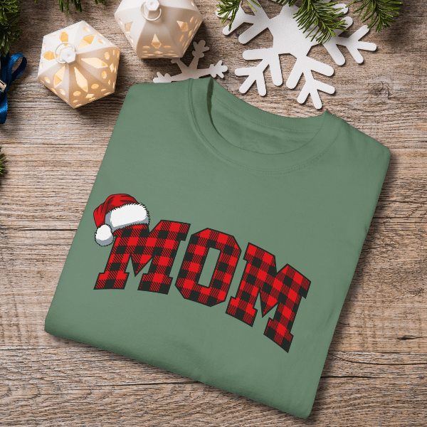 T-Shirt Light Green / S Plaid Mom and Dad Comfort Colors® Tees