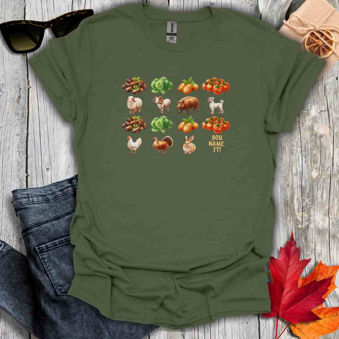 T-Shirt Military Green / S Beans, Greens Tee V2