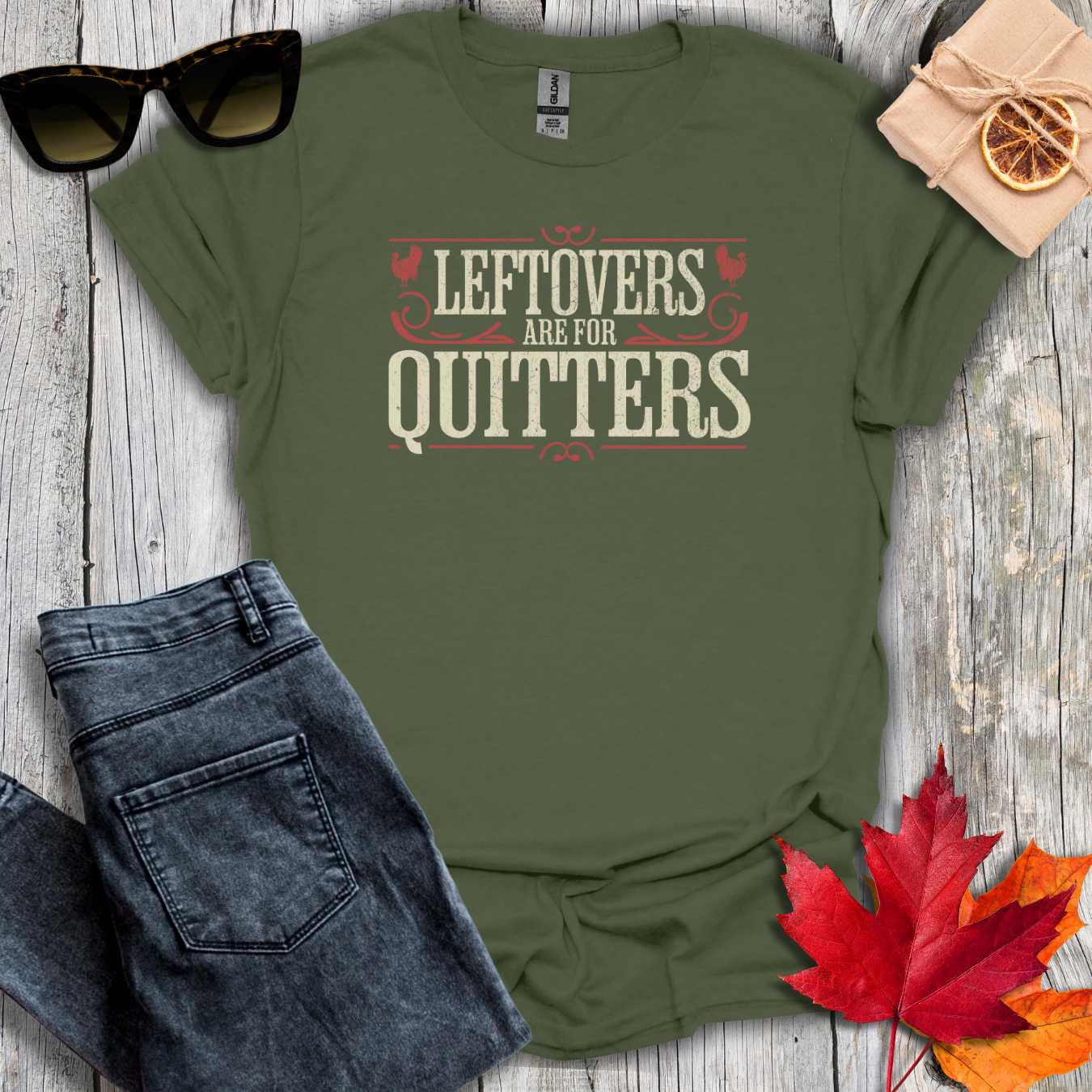 T-Shirt Military Green / S Leftovers Tee